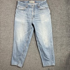 Vintage Levi's 560 Jeans Mens 36x32 Blue Light Wash Relaxed Tapered Zip Fly