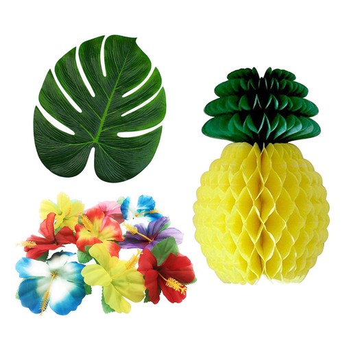 38 Pcs Simulated Flower Pineapple Decoration Artificial Monstera Leaf - Picture 7 of 12