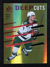 2023-24 Upper Deck SP Game Used Deep Cuts Red 13/35 Brock Faber #DC-54 00d2