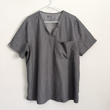 Figs Graphite Gray Catarina One Pocket Scrub Top Women  s Size XXL