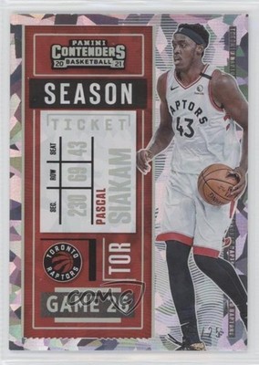 2020-21 Panini Contenders Season Cracked Ice Ticket 3/25 Pascal Siakam #86 pe8