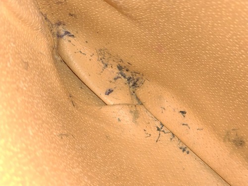 Vintage Italian Leather Shoulder Bag Black 9x9 Made in Italy 20" Strap Drop, $19.2 - Photo 8