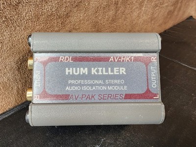 RDL AV-HK1 Hum Killer Professional Stereo Audio Isolation Module