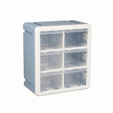 6 Drawer Storage Box Space Saving Upright 6 Drawer Organizer for Office