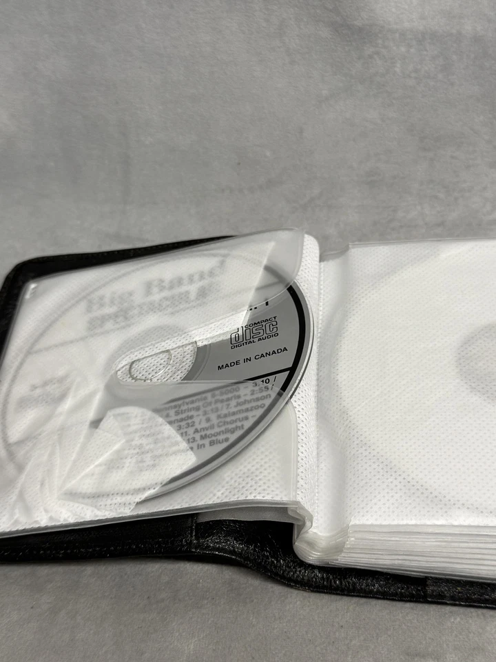 Vintage Music CD Lot in Genuine Leather Case Alan Jackson Grease Big Band Hits - Image 4 of 4