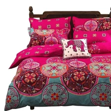 Vaulia Boho Bedding Set Exotic Patterns Design, Lightweight Microfiber Queen ...