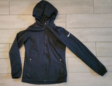 Women's Nike Golf Shield Full-Zip Hooded Jacket Size Small Black 726154-010,EUC