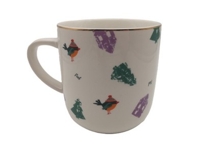 TCM Home by Tchibo JUMBO BECHER Kaffeebecher Tasse Weihnachten Advent Goldrand