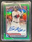 2024 Bowman Draft Braden Montgomery Chrome Auto Green Refractor 1st #56/99