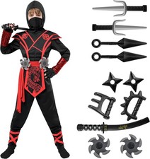 Spooktacular Creations Ninja Dragon Costume Outfit Set for Kids Halloween Dress
