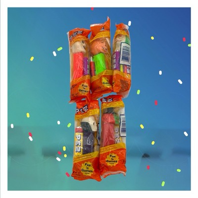 Halloween PEZ dispensers DR. SKULL, WITCH, Sid, Ghost PUMPKIN Fun N Games 1990's