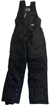 Cold wave Bib Overall Black Snow Pants Insulated Winter Youth Unisex Size 2xS