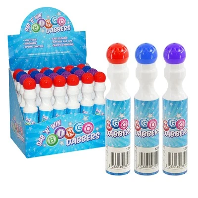 THE MAGIC TOY SHOP Bingo Dabbers for Bingo Games Marker Pens Multicoloured Family Games Kids Toys