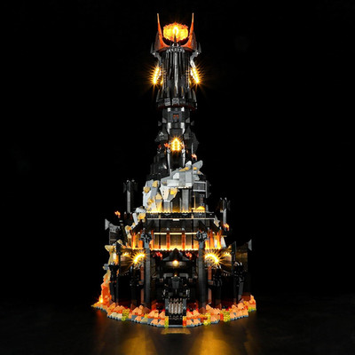 Light Kit for Lego 10333 Barad-Dur - Compatible with LOTR Icons Set