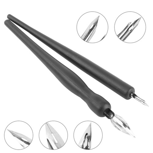 1 Set Manga Cartoon Comic Drawing Painting Kit Tool W/ 2 Pen Holders And 5 Nibs - Picture 6 of 7