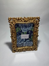 Laura Ashley gold photo frame with floral pattern 5"x7"