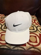 Nike Golf Dri-Fit Ultralight Tour Perforated White Adjustable Hat