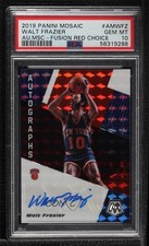 2019-20 Mosaic Choice Fusion Red Prizm Walt Frazier PSA 10 GEM MT Auto HOF 5l1