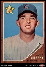 1962 Topps #119 Danny Murphy Normal Tint Cubs COMMON VARIATION 7.5 - NM+