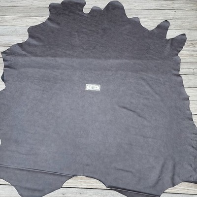 Dark Charcoal Leather Whole Cow Hide High Quality 42.9 sqft Tango Anthracite L27