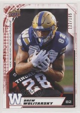 2020 Upper Deck CFL Red 122/165 Drew Wolitarsky #104 0k18