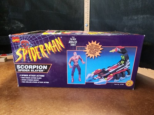 Vtg 1996 Toy Biz Spider-Man Scoroion Spider Slayer W/ Exclusive Action Figure - Picture 9 of 10