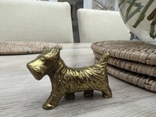 Scottish Terrier Dog / Vintage Solid Brass Terrier/Scottie/Westie Dog