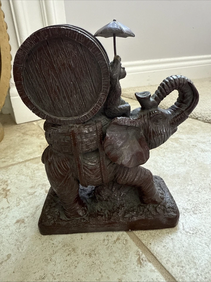 Vintage Colonial Clock Co. Elephant Clock - Image 3 of 3