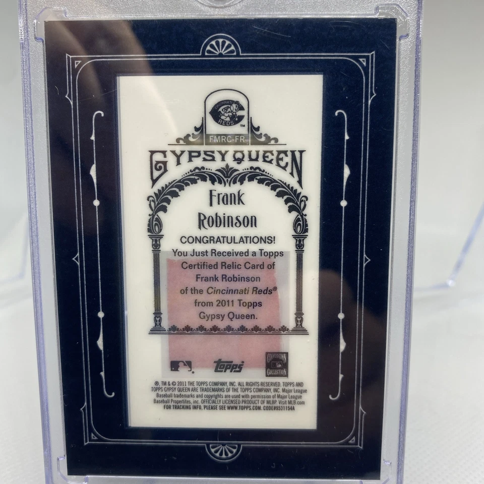 2011 Topps Gypsy Queen Framed Mini Relics Frank Robinson #FMRC-FR HOF - Image 4 of 4