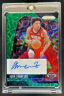 2024-25 Prizm Amen Thompson Signatures Choice Green Auto #4/8 Rockets