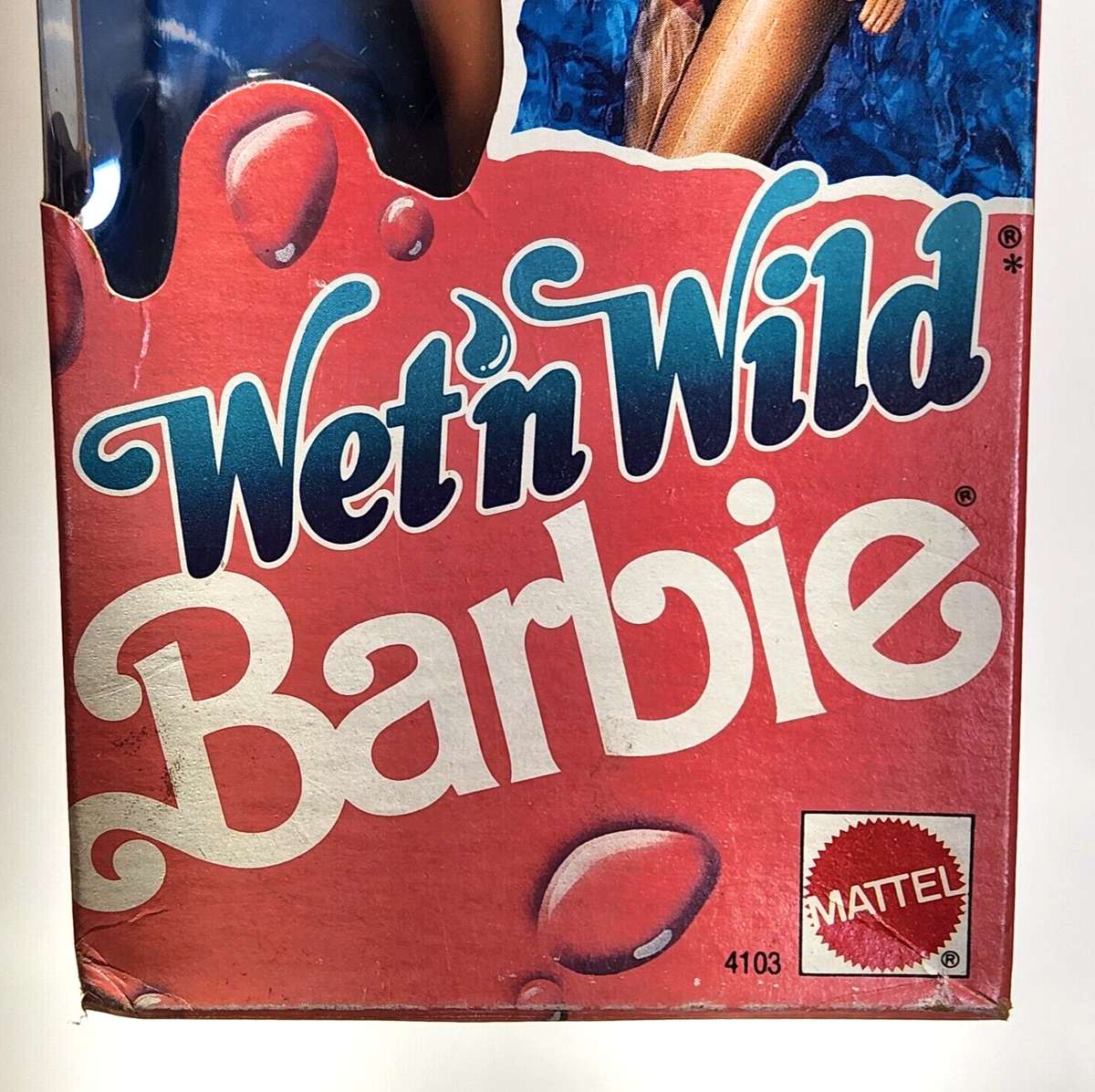VINTAGE 1989 MATTEL BARBIE WET N WILD DOLL # 4103 COLOR CHANGING