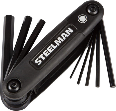 Portable Folding Hex Key Wrench Metric Multi-Tool, Set Includes 1.5, 2, 2.5, ...