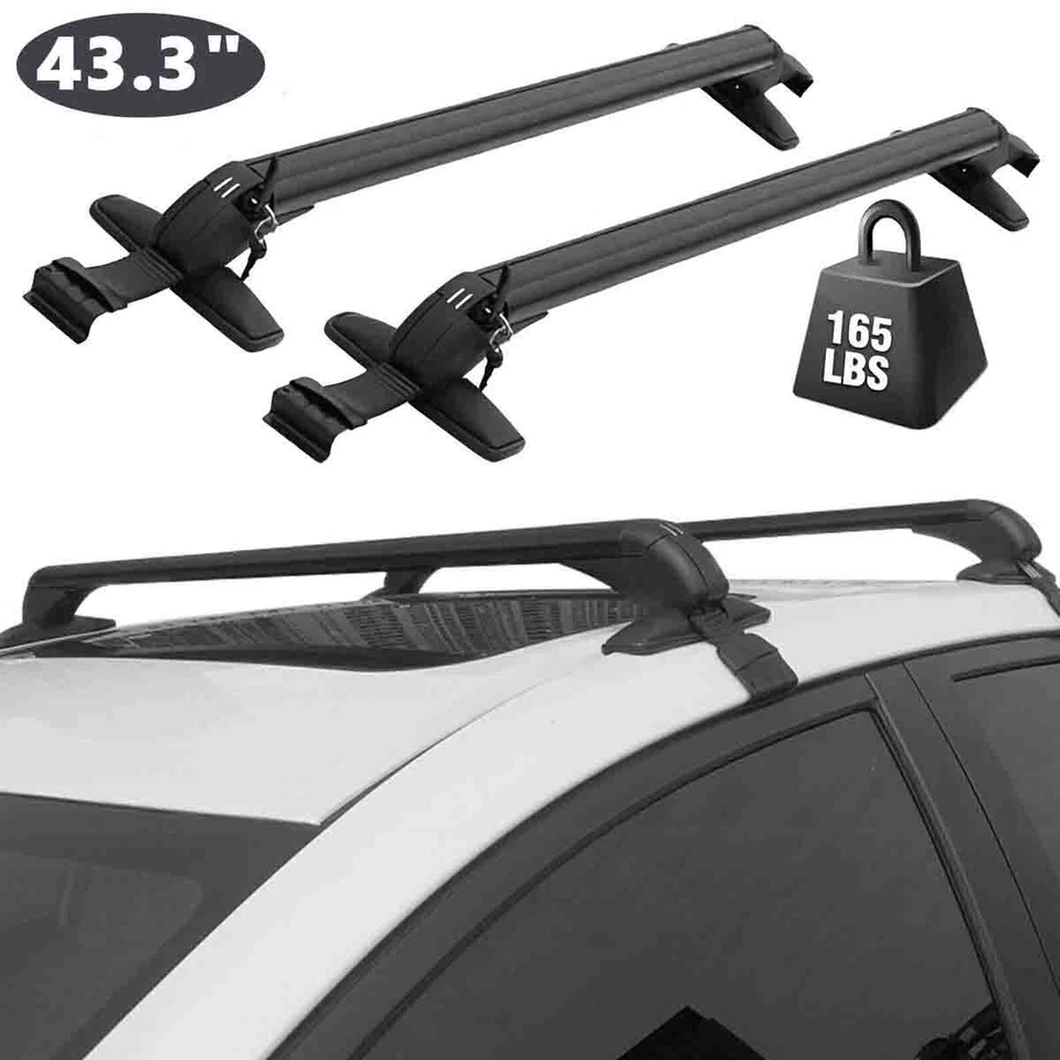 Fit For Ford Edge 2007-2023 Top Roof Rack Cross Bar Luggage Carrier Bar w/ Lock - Imagem 2 de 4