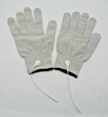 NEW! Electrotherapy TENS Conductive ChiroLine Neuro-Gloves 1 pair
