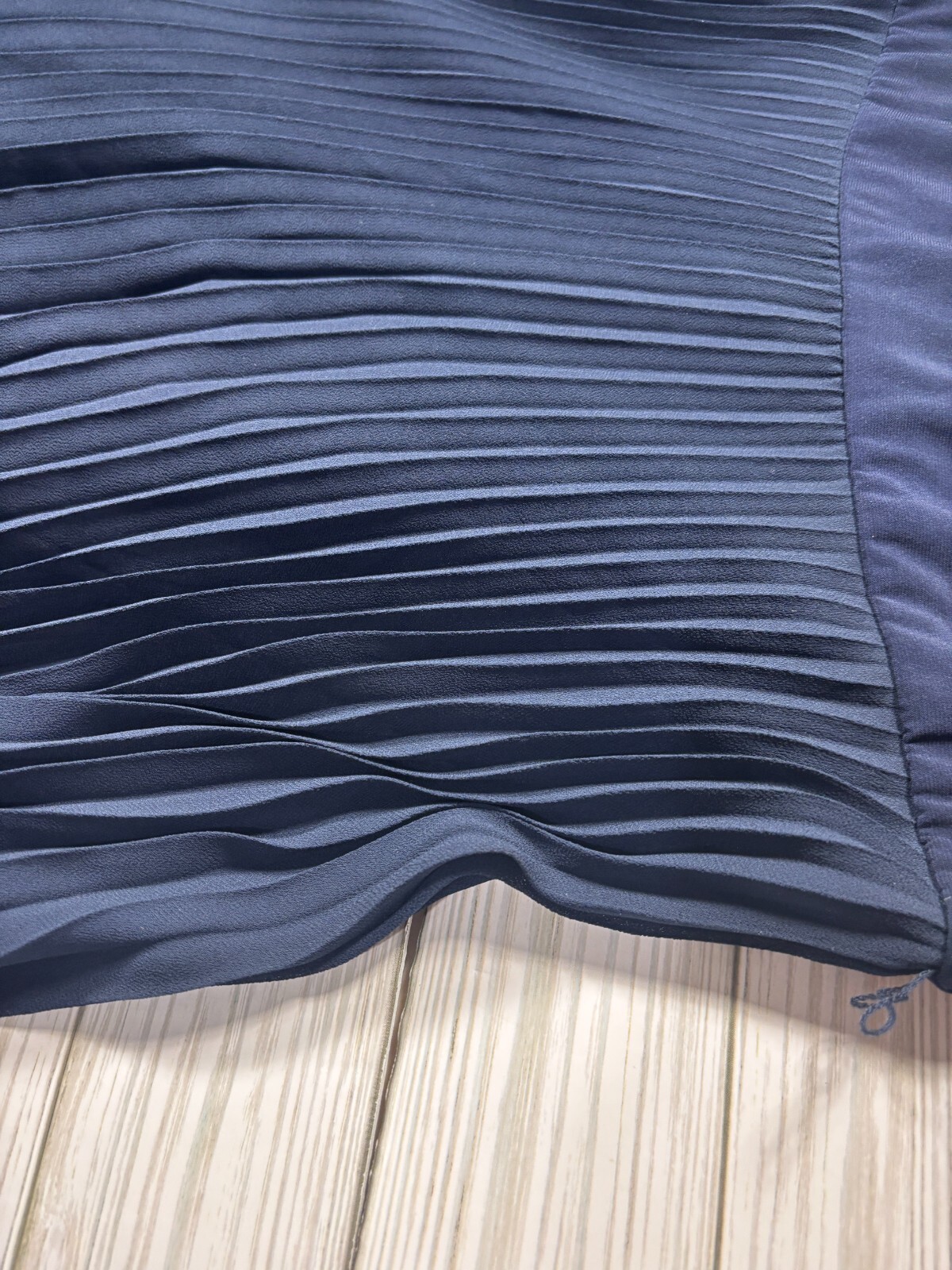 Ralph lauren Solid Navy Blue asymmetrical empire waist  dress size 4 image 4