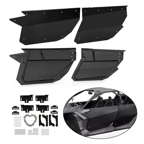 4PCS Powder Coated Door Panels Fit CAN AM X3 1000 Full Doors 17 18 19 20- 2024