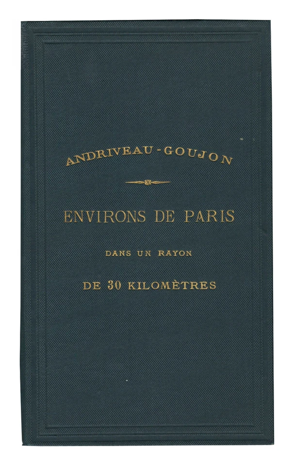 Map "Environs de Paris dans un rayon de 30 kilomètres" (Paris-France)Goujon,1883 - Image 2 of 4