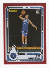 2024-25 Panini NBA Sticker&Card Collection ROB DILLINGHAM #91 Red Foil RC #/100