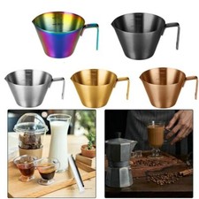 100ML Espresso Measuring Cup With Handle Stainless Steel Coffee Pouring Cup UK