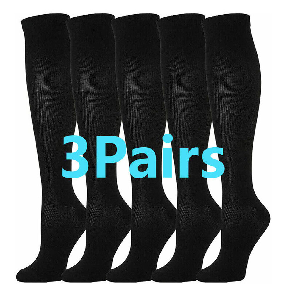 Calcetines de compresión Media De Supprot para mujer y hombre graduados 20-30 mmHg