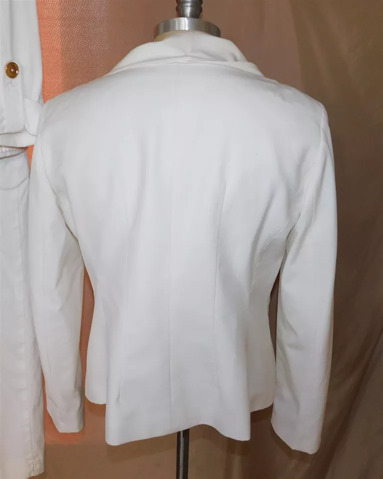 LOTE de 5 piezas de traje blazer falda blanca de la década de 1990 2000 Tadashi Jones New York TLC Foto 4 de 4