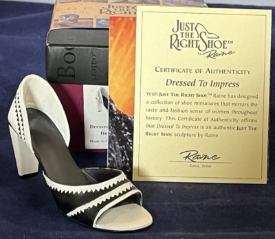 Just the Right Shoe ~ DRESSED TO IMPRESS ~  2001 ~ NIB ~ 25163 ~ Mint ~ COA