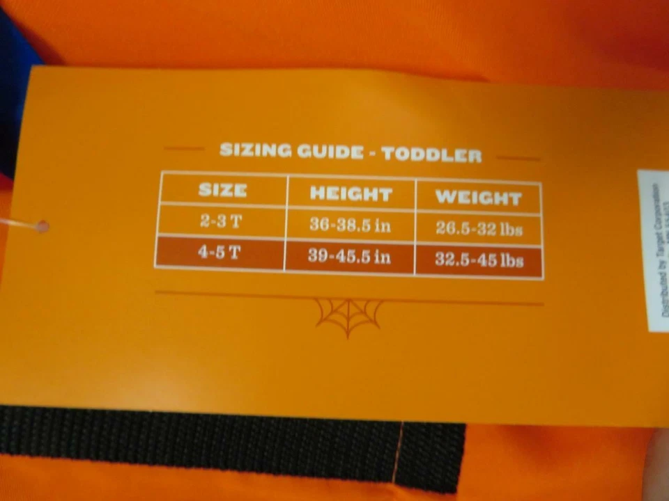 Disfraz de astronauta de Halloween para niños pequeños mono naranja y casco talla 4T-5T Foto 4 de 4