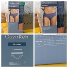size L - XL Calvin Klein 3 Pack Hipster - Blue - black