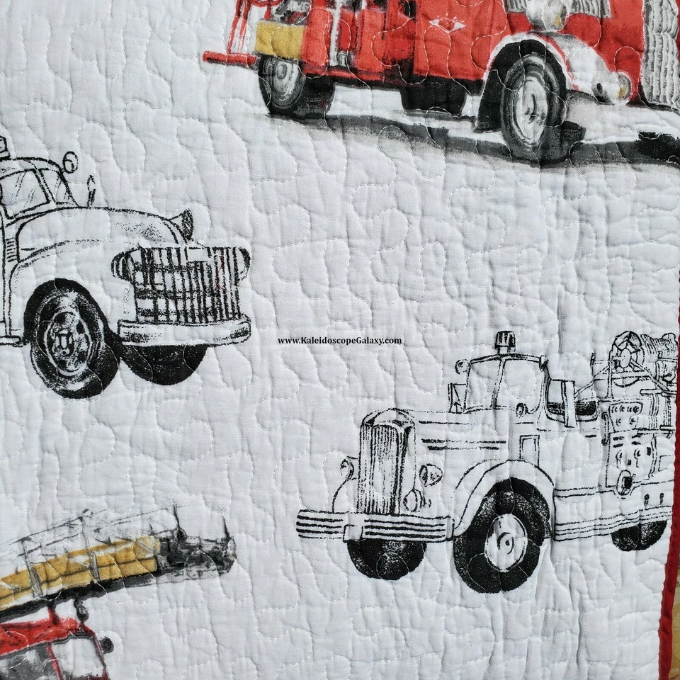 Edredón completo/queen para camión de bomberos 7 piezas, fundas de almohada, sábanas CAMIONES DE BOMBEROS camión de bomberos Foto 4 de 4