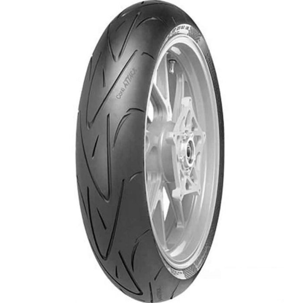 Motorcycle Tyre Continental 120/70 ZR17 (58W) TL Sport Attack Front UK Aprilia
