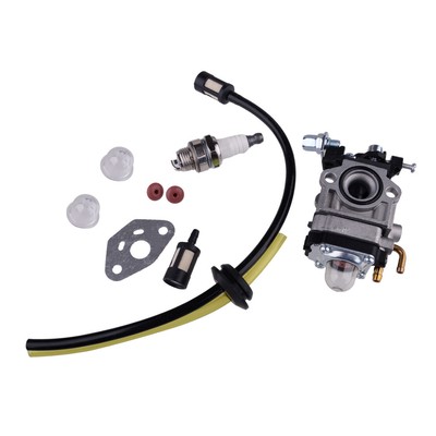 Carburetor Fuel Filter Hose Spark Plug Kit Fit for Einhell BHS26 BG-PH2652