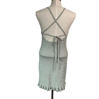 New Club Monaco Dress Strappy Knit Midi Tank Dress Women's Size Large | eBay