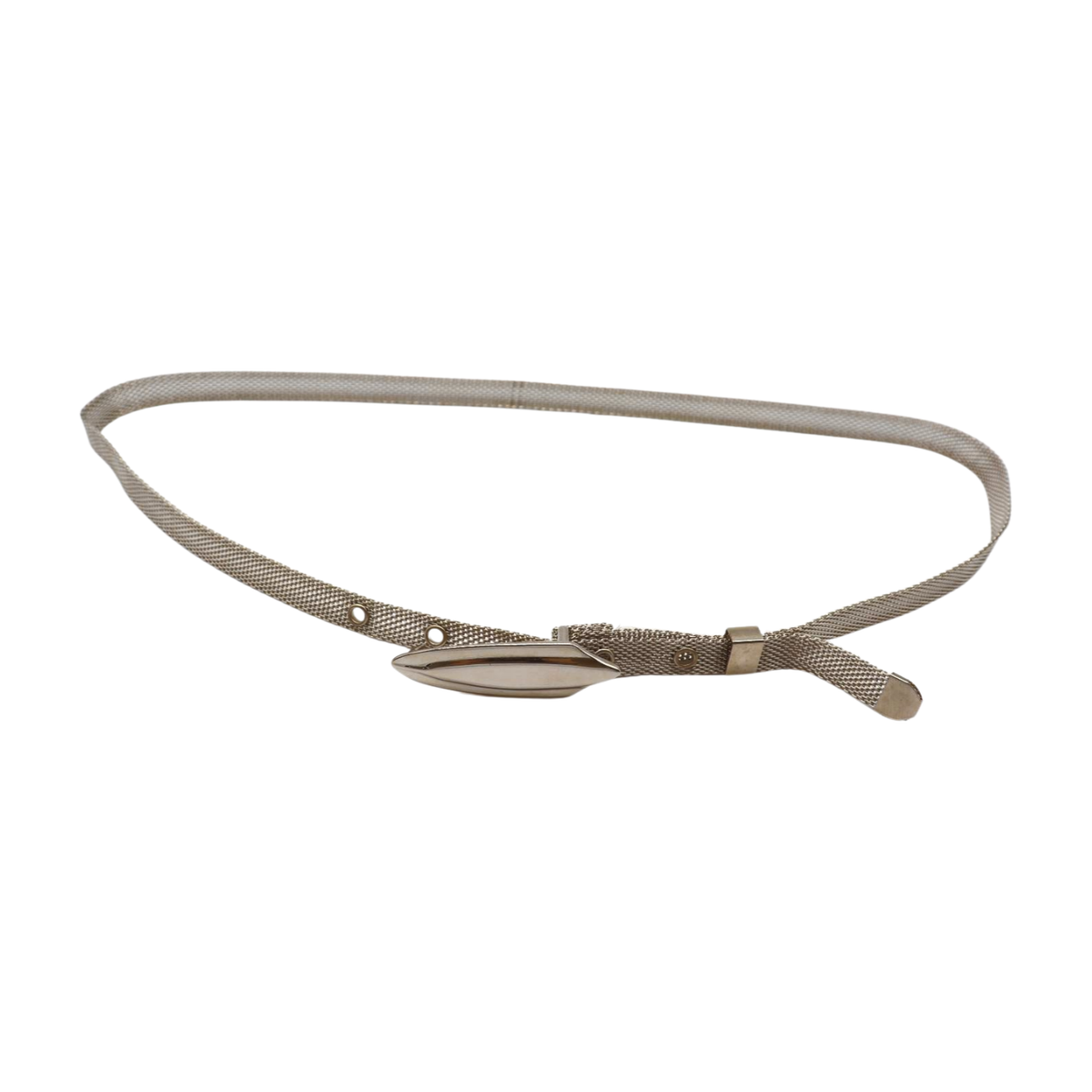 Cintura Fashion Donna Argento Metallica Sottile – Matrimonio E Cerimonia – Taglia S-M