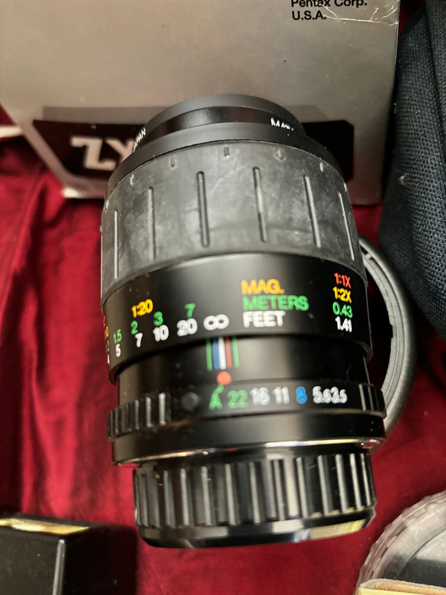 PENTAX ZX -60X CAMERA,LENS TAMRON 280 -200 MM AND ADAPTER,FLASH